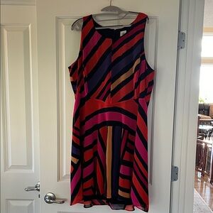 CAbi Multicolor High Low Dress